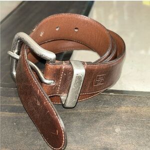 Polo Ralph Lauren Leather Men’s Belt Size 36/90 Brown 1.5 Wide Solid Brass